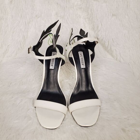 Cape Robbin White Neon Flame Wedge Heels Size 6.5 - Picture 2 of 6